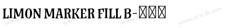 Limon Marker Fill B字体转换